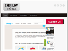 Tablet Screenshot of improvinthepark.com